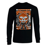 Camiseta Ghost Rider Pop Manga Larga Camibuso Sueter Geek