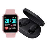 Reloj Smartwatch D20 Rosa + Auriculares Inalámbricos Xiaomi