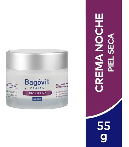 Bagovit Pro Lifting Crema Noche Piel Seca Anti Arrugas 55g