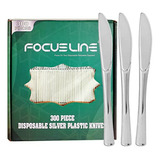 Cubiertos De Plastico  Focusline Paquete De 300 Cuchillos De