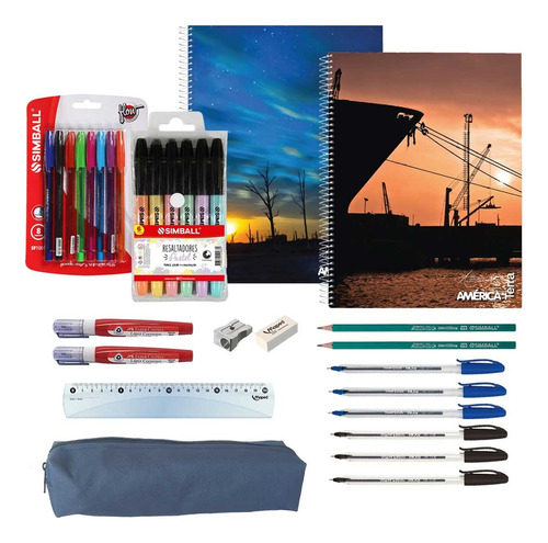 Kit Escolar Universitario Secundaria Set Utiles Completo