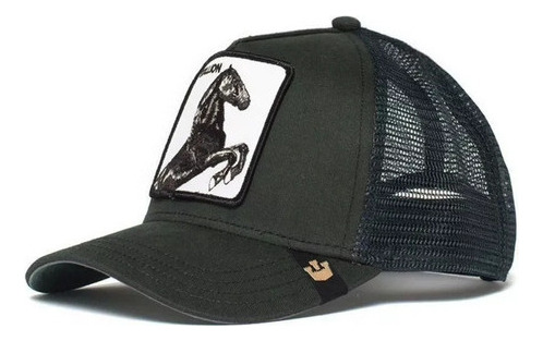 Gorra De Malla Con Protección Solar Y Bordado De Animales.