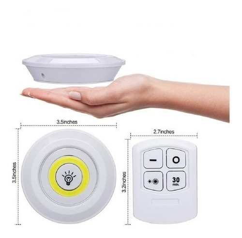 Luz Controlada A Control Inalambrica Distancia 16 Led 