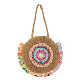 Bolso De Mano Tejido Para Mujer, Estilo Bohemio, Sol, Playa