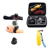 Kit Gopro Hero 6/5/4/3 Session Maleta Case Suporte Pulso