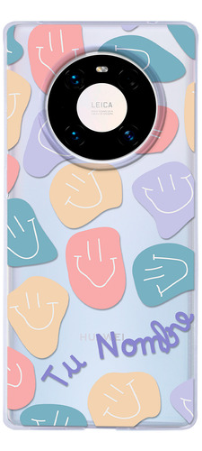 Funda Para Huawei  Happy Faces Para Mujer Tu Nombre