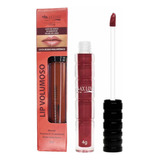 Gloss Lip Volumoso Max Love Cor 25 Marrom Volume Lábios Acabamento Brilhante Cor Chocolate