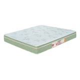 Colchão Casal Sleep Max Espuma D33 138x188x25cm Branco/verde