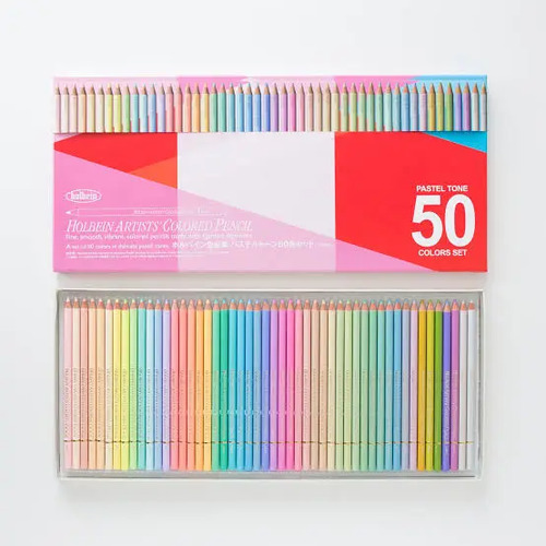 Holbein Lápiz De Colores 50 Colores Pastel