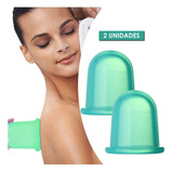 2 Cupping Ventosa Silicone Massagem Ventosaterapia Sucção