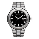 Bulova Men's Classic Stainless Steel 3-hand Date Quartz