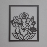 Figura Colgante Adorno Chapa Calada Hierro Ganesha 