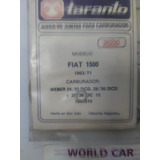 Juntas Carburador Taranto - Fiat 1500 - Año 1963-71 - Weber