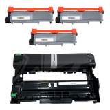 Kit 3 Toner Tn660 Y Tambor Dr630 Brother 2520 2540 2300 2700