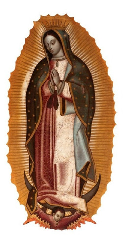 Vinilo Decorativo Religion Virgen De Guadalupe Sticker Color Multicolor