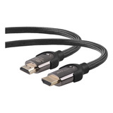 Cable Hdmi 4m Certificado 8k 7680x4320 Mallado Punta Dorada
