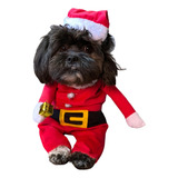 Traje Navideño Para Mascota Perro Gato Papa Noel Xxl