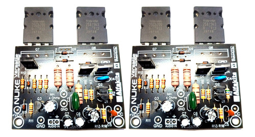 2 Placas Amplificador De Audio 100w Alta Qualidade Classe Ab