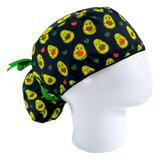 Gorro Quirúrgico Mujer + Lanyard Aguacates Sonrientes