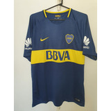 Camiseta Boca Juniors 2017 Bbva Titular #32 Carlitos Tevez