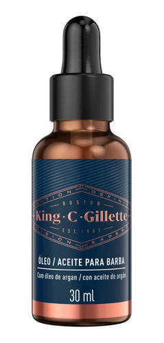 Óleo Para Barba King C. Gillette 30ml