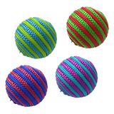 Juguete Pelota Multicolor Gatos Pack X4