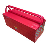 Caja Herramientas Articulada Metálica 3 Niveles 53cm Roja