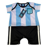 Body Camiseta De Bebé Racing Club Con Licencia Oficial 