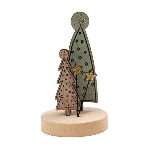 Adorno Árbol Navidad Estrellas Madera Diseños! Exclusivo