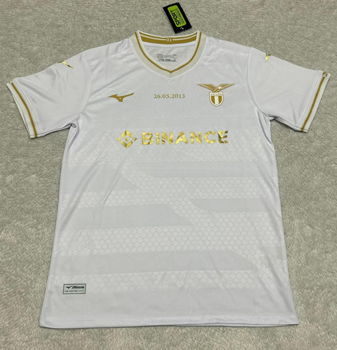 Camisa Ss Lazio Oficial 23/24 Torcedor Mizuno - Preta