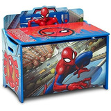 Baul Infantil Caja Organizador De Madera Juguetes Spiderman