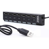 Hub Usb Multiplicador 7 Puertos Usb 2.0 Con Switch Palermo