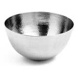 Tigela Bowl Inox Bacia Aço Saladeira Grande Recipiente Cor Prata