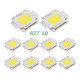 Kit 10 Chip Led 50w Para Reposição De Refletor 50w 100w 150w