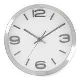 Reloj De Pared Moderno 10 Plateado Silencioso Sin Tictac Pil