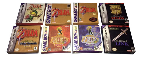 8 Cajas Custom Para Juegos Zelda Gameboy (solo Son Cajas)