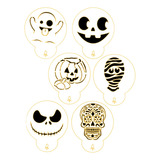 Stencil De Repostería Para Galletas Set 3 Halloween 7cm