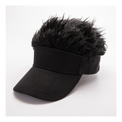 Gorra Con Cabello Postizo Corto Para Hombre