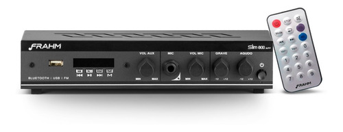 Receiver Amplificador Som Ambiente Frahm Slim 800 App Bt Usb