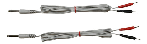 2 Cables Para Onda Rusa Plug 6,5mm Pin Aaguja