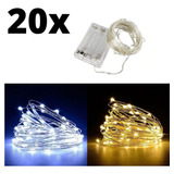 20x Fio De Luz Led2m Festa Decoração Natalina Pronta Entrega