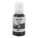 Botella De Tinta Epson T534 Para Impresora Original Negro