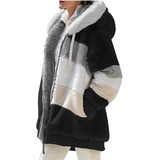 Yiyi Casaco Feminino De Lã Grossa De Inverno Com Capuz De