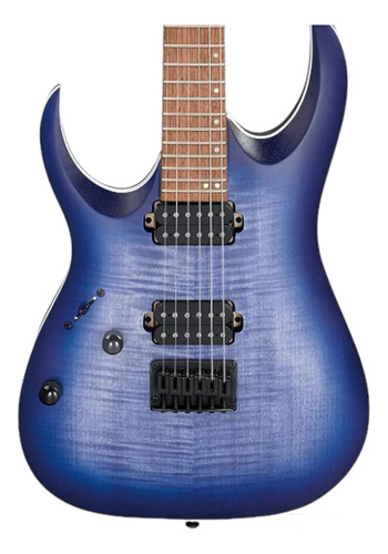 Guitarra Electrica Ibanez Zurda Rga42fml-blf Sombreada Azul