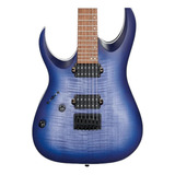 Guitarra Electrica Ibanez Zurda Rga42fml-blf Sombreada Azul