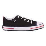 Zapatillas Topper Nova Low + Hombre Negro Lona Reforzada