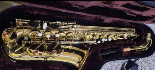 Saxo Alto Knight Jbas200gl Dorado Eb Con Estuche Semi Rígido