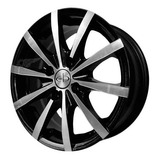 Llanta Eb Ng Diamantada Negra R15x6.6 4x100 - Warnes Wheels