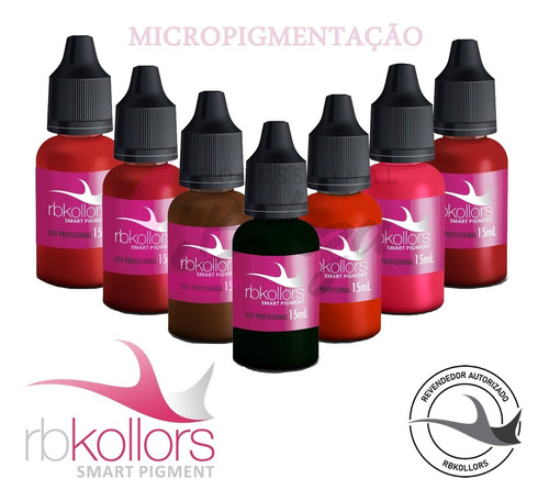 Pigmento Micropigmentação Rb Kollors 15ml  -  Escolha A Cor