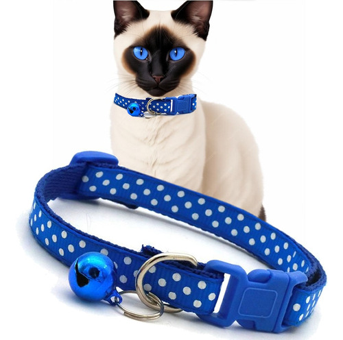 Collar Mascota Campana Gato Perro Ajustable Resistente